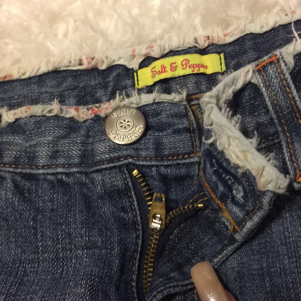 🇺🇸4/$50 Salt & Pepper mini Denim skirt M